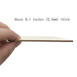 20 Pcs Unfinished Wood Pieces,4 x 4 Inch Blank Natural Slices Wood Square for DIY Crafts Painting, Scrabble Tiles, Coasters, Decoration MYYZMY