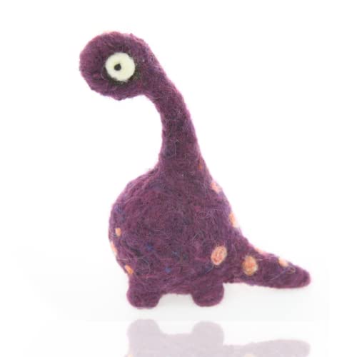 Woolbuddy Needle Felting Kit, 4 Felted Dinosaurs, Felted Animals, Felting Kit for Beginners Adult and Kids, Felting Supplies Included Felting Wool, Woolbuddy