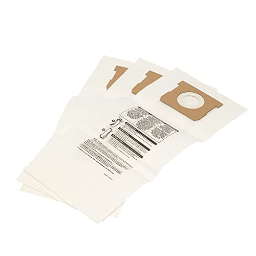 Shop-Vac 9193200, Disposable Filter Bags, For Wall Mount and HangUp Vacuums, Fits Standard 5 Gallon Tanks, (3-Pack) - WoodArtSupply