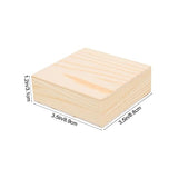 TEHAUX Wooden Box Unfinished Jewelry Holder Jewelry Case Countertop Canister Earring Showcase Unfinished Jewelry Organizer Retro Decor Decorative TEHAUX