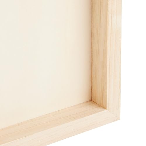 6 Pack Unfinished 9x12 Wooden Canvas Boards for Painting, Crafts, Blank Deep Cradle (0.87 Inches Thick) - WoodArtSupply