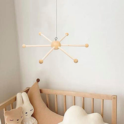 Focalmotors Baby Wooden Mobile Hanger,Mobile kit Crib,Mobile Hanging Frame Bed Toy Decoration DIY Crafts Photography Props Newborn Gift (Style-C) - WoodArtSupply