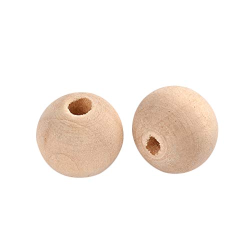 PH PandaHall 900pcs 12mm Natural Round Wooden Beads Unfinished Wooden Loose Beads Wooden Spacer Beads for Crafts DIY and Jewelry Making PH PandaHall