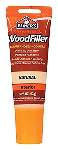 Elmer's E868 Carpenter's Wood Filler, 3.25-Ounce Tube, Natural - WoodArtSupply