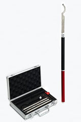 LLDSIMEX Carbide Tipped Wood Turning Tools Set, Carbide Lathe Tools for Woodturning, Lathe Rougher Finisher Swan Neck Hollowing Tools with Extendable LLDSIMEX