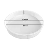 RESINWORLD 10‘‘ X 2'' Deep Large Round Tray Mold, Tray Board Table Clock Silicone Molds for Resin Casting, Floral Flower Preservation Bouquet Resin ResinWorld