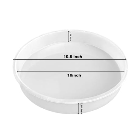 RESINWORLD 10‘‘ X 2'' Deep Large Round Tray Mold, Tray Board Table Clock Silicone Molds for Resin Casting, Floral Flower Preservation Bouquet Resin ResinWorld