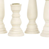 Koyal Wholesale Unfinished Wood Taper Candlestick Holders, 12 Pack Bulk Set, 4 Assorted Sizes, 11, 9, 6.75 and 4-Inches Koyal Wholesale