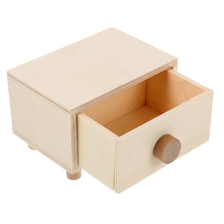 ABOOFAN 3pcs Boxes Handmade Storage Box Wood Jewelry Unfinished Jewelry Case Jewelry Organizer case Jewelry Organizer Tray Kids Jewelry Organizer ABOOFAN