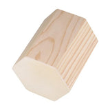 Ciieeo 2 Pcs Wooden Pen Holder Unfinished Wood Makeup Brush Holder Remote Control Holder Cup for Home Office Desk Storage Supplies(Hexagon) Ciieeo