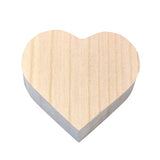Gadpiparty Wooden Jewelry Box Heart-shaped Wooden Box Retro Storage Box Crafts for Women Girls Jewelry Makeup Home Decor Wood Jewelry Boxes Gadpiparty