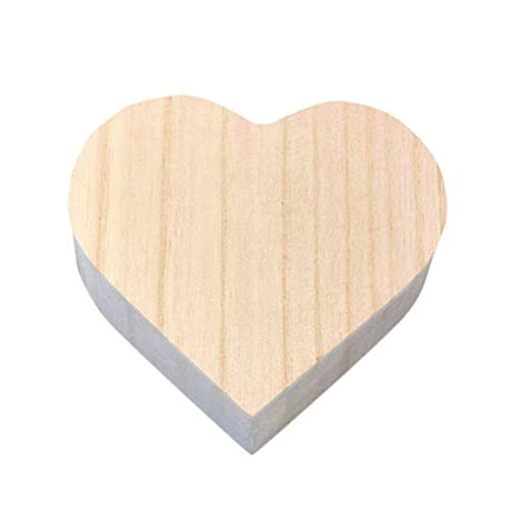 Gadpiparty Wooden Jewelry Box Heart-shaped Wooden Box Retro Storage Box Crafts for Women Girls Jewelry Makeup Home Decor Wood Jewelry Boxes Gadpiparty