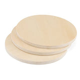 SOUJAP 30 Pack 4 Inch Wood Plywood Circles, 1/4 Inch Thick Round Wood Cutouts, Unfinished Wood Discs for Crafts, Painting, DIY SOUJAP