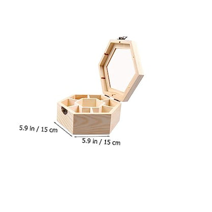 SEWOART 3pcs wooden box ear ringing jewelry for women ring organizer for jewelry necklace storage bag DIY portable jewelry organizer unfinished - WoodArtSupply