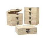 8 Pack 6 X 4 X 2 Inch Unfinished Wooden Box For Crafts Small Keepsake Box Treasure Chest Wood Jewelry Box Cregugua