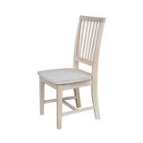 International Concepts Pair of Mission Side Chairs, Unfinished IC International Concepts