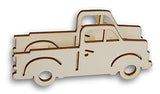 Crafters Square Unfinished Wood Truck 3D Sign - 7 Inches Long x 1.5 Inches Wide (Slat Reinforced Bed Truck), Medium Crafters Square