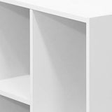Furinno Luder Bookcase / Book / Storage , 5-Cube, White Furinno