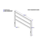 AFI NoHo Queen Headboard in Walnut AFI