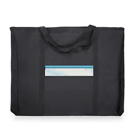 Jjring Dacron Light Weight Art Portfolio Bag, 18 Inches by 24 Inches, Black Carrying Storage Case for Poster, Sketching, and Drawing JJRING