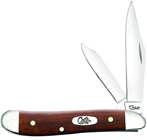 Case WR XX Pocket Knife Chestnut Smooth Bone Peanut Item #28702 - (6220 SS) - Length Closed: 2 7/8 Inches - WoodArtSupply