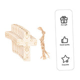 Zerodeko 50 Sets Blank Cross Wood Piece Home Decoration Wood Crafts for Kids Cross Decorations Unfinished Wood Cross Blank DIY Chips DIY Graffiti Zerodeko