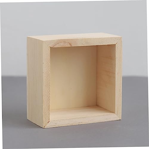 TEHAUX 6pcs Box Storage Wooden Box Without Lid Desktop Storage Craft Storage Containers Wooden Crates Unfinished Jewelry Organizer Tray Wooden Crafts - WoodArtSupply