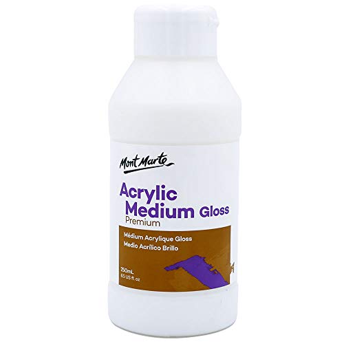 MONT MARTE Acrylic Medium Gloss 8.45oz (250ml) - WoodArtSupply