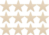 Creative Hobbies® 3.5 Inch Unfinished Wooden Shapes - Ready to Paint or Decorate Star Shape | 12 Pack Creative Hobbies