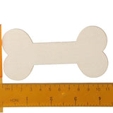 hobbyhub 50Pcs Blank Dog Bone Shape Wood Chips,Unfinished Wood for DIY Crafts Decor hobbyhub