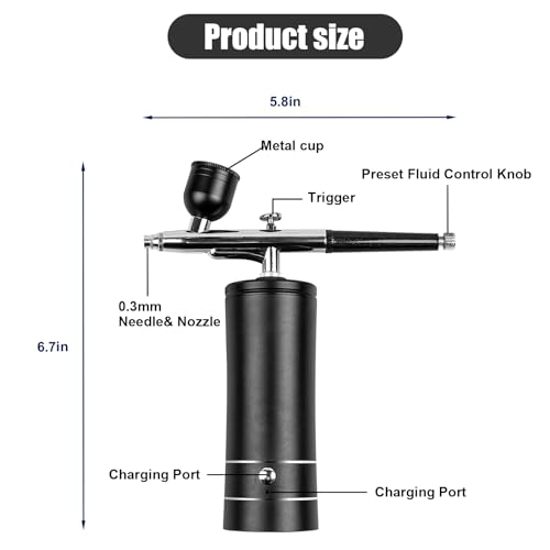 30PSI Airbrush Kit, Rechargeable Cordless Airbrush Compressor orders