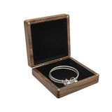 WisePoint Bracelet Boxes, Wood Bracelet Holder Bracelet Gift Box, Square Bracelet Display Case Jewelry Gift Boxes for Bracelets, Vintage Jewelry WisePoint