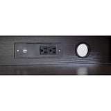 OneSpace Eleanor Executive Desk Wood Grain, Espresso OneSpace