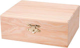 Darice Rectangle Wood Box, 7.125" x 5.5" x 2.5", Natural Darice