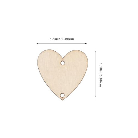 Amosfun Family Birthday Wooden Reminder Calendar Board Wall Hanging Plaque Board Wood Heart Tags with 50 PCS Iron Loops for Wedding Birthday Amosfun