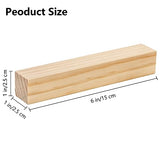 YOUEON 20 Pcs 6x1x1 Inch Unfinished Wood Blocks for Art and Crafts, Whittling Wood Blocks for Beginners and Experts, Wood Carving Blocks for Youeon