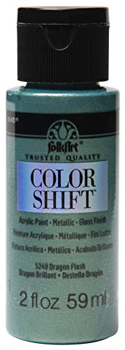 FolkArt Color Shift Acrylic Paint, 2 Ounce, Dragon Flash 2 Fl Oz - WoodArtSupply