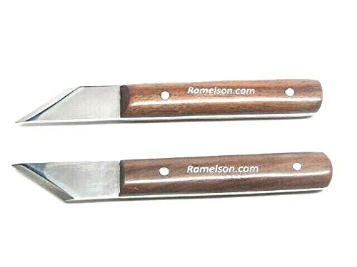 2pc. Woodworking Woodcarving Marking Carpenters Striking Knives Angled UJ Ramelson Co