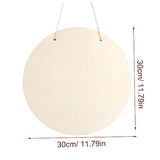 Operitacx 2 Sets DIY Door Hanging Sign Unfinished Wood Sign Unfinished Wood Crafts Blanks Decorative Wood Plaque DIY Crafts Blank Sign Unfinished Operitacx