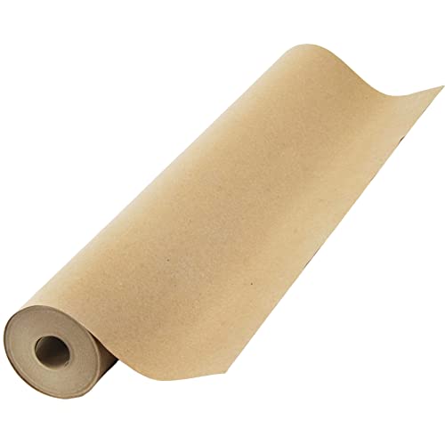 Brown Kraft Paper Roll 17.75” x 1200” (100ft) Made in USA- Ideal for Gift Wrapping, Packing Paper for Moving, Art Craft, Shipping, Floor Covering,