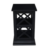 IC International Concepts International Concepts Hampton Accent Shelves Table, Black IC International Concepts