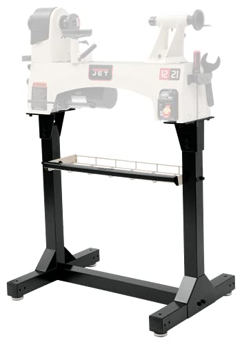 JET 719202A Lathe Stand (for JWL-1221VS),Black - WoodArtSupply