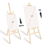 Nian Feng Easel Stand for Painting, Wooden Easel for Painting Canvas, Art Easel for Adults, Adjustable＆Folding, for Drawing, Wedding Sign, Poster, nianfeng