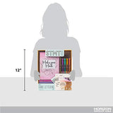 STMT DIY Make Your Mark Hand Lettering Set, Step-by-Step Beginner Modern Calligraphy Hardcover Workbook, Includes Practice Sheets, Stencils, Flexible STMT