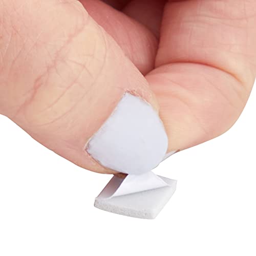 Juvale 12 Pack Small White Adhesive Foam Squares 3D Effect for DIY Crafts, Decoration, Greeting Cards, Scrapbooking, Dual-Adhesive Mounts, Backing Juvale