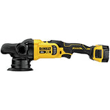 DEWALT 20V MAX* XR Cordless Polisher Kit, Variable-Speed, Random Orbit, 5-Inch (DCM848P2) DEWALT