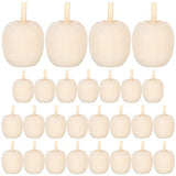 Unfinished Wood Apples Set of 30, Mini Wooden Apples Crafts Artuficial Apples Decorations for Pyrography Painting Writing DIY Wood Crafts Supplies Didiseaon