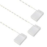 Noevany Battery Powered Under Cabinet Lighting, Wireless LED Strip Lights for Kitchen Under Cabinet| Shelves| Under Counter| Closet| Cordless Click Noevany