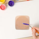 TEHAUX Unfinished Wood Dice, 3pcs 57mm Small Wooden Cubes 6 Sided Wood Cubes with Rounded Corners for Classroom Board Games DIY Sticker Math Counting TEHAUX