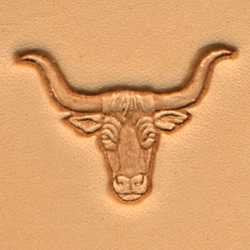 Tandy Leather 3D Longhorn Stamp 88438-00 WoodArtSupply